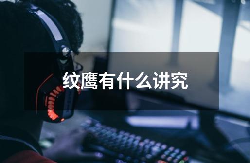 纹鹰有什么讲究-第1张-游戏信息-龙启网