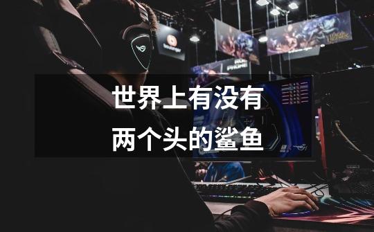 世界上有没有两个头的鲨鱼-第1张-游戏信息-龙启网
