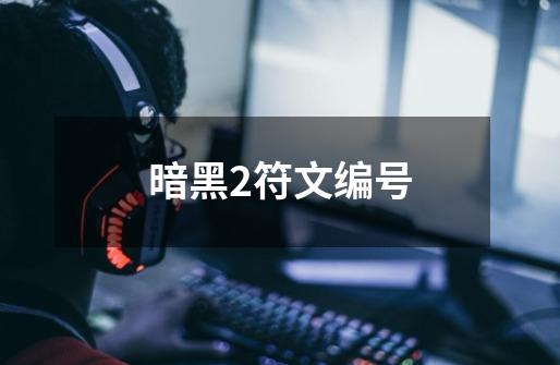 暗黑2符文编号-第1张-游戏信息-龙启网