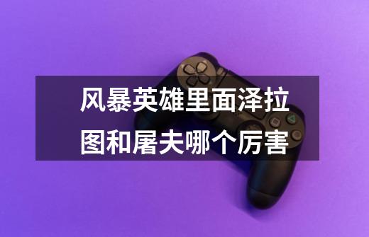 风暴英雄里面泽拉图和屠夫哪个厉害-第1张-游戏信息-龙启网