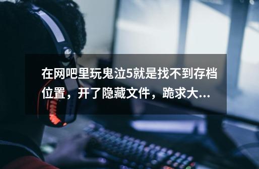 在网吧里玩鬼泣5就是找不到存档位置，开了隐藏文件，跪求大神指点-第1张-游戏信息-龙启网