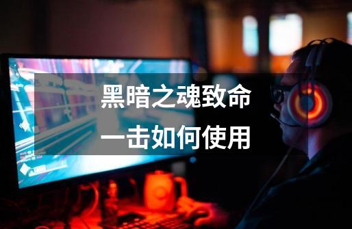 黑暗之魂致命一击如何使用-第1张-游戏信息-龙启网