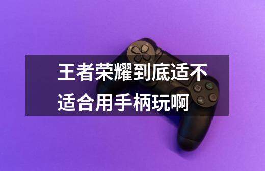王者荣耀到底适不适合用手柄玩啊-第1张-游戏信息-龙启网