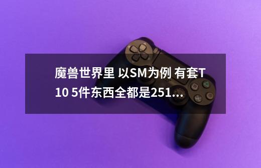 魔兽世界里 以SM为例 有套T10 5件东西全都是251等级的 各个属性点也都落后于 258等级的T9 那为什么还叫T10-第1张-游戏信息-龙启网