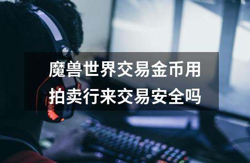 魔兽世界交易金币用拍卖行来交易安全吗-第1张-游戏信息-龙启网