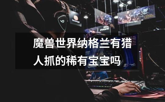 魔兽世界纳格兰有猎人抓的稀有宝宝吗-第1张-游戏信息-龙启网