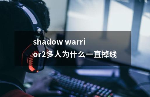 shadow warrior2多人为什么一直掉线-第1张-游戏信息-龙启网