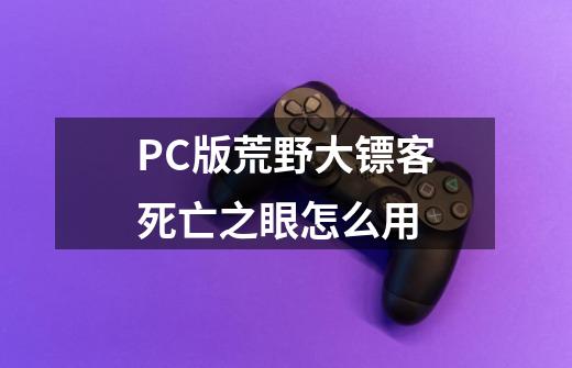 PC版荒野大镖客死亡之眼怎么用-第1张-游戏信息-龙启网