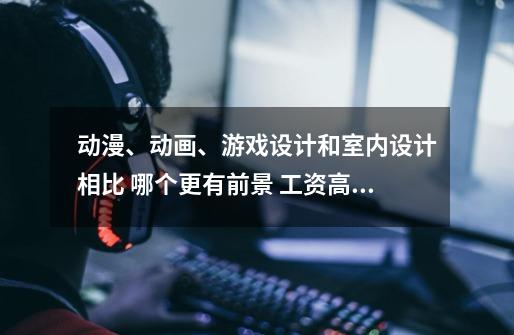 动漫、动画、游戏设计和室内设计相比 哪个更有前景 工资高 岗位比较紧缺-第1张-游戏信息-龙启网