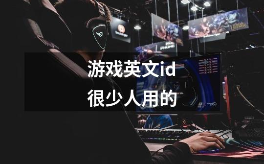 游戏英文id很少人用的-第1张-游戏信息-龙启网