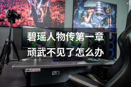 碧瑶人物传第一章顽武不见了怎么办-第1张-游戏信息-龙启网