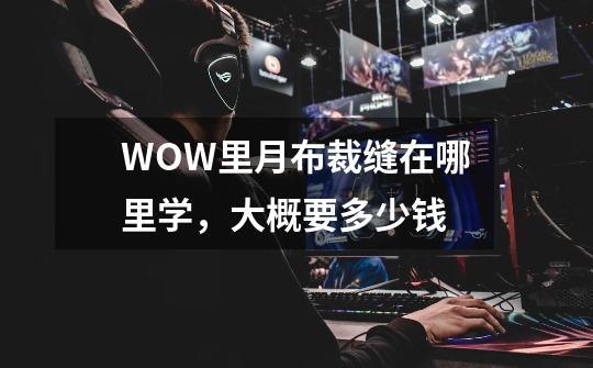 WOW里月布裁缝在哪里学,大概要多少钱-第1张-游戏信息-龙启网