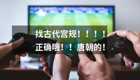 找古代宫规!!!!正确哦!!唐朝的!-第1张-游戏信息-龙启网
