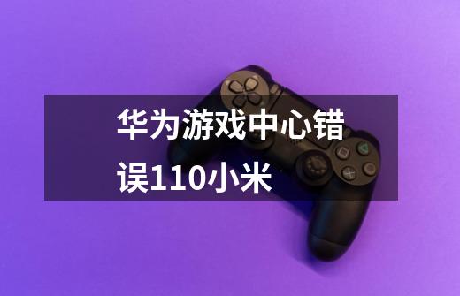 华为游戏中心错误110小米-第1张-游戏信息-龙启网