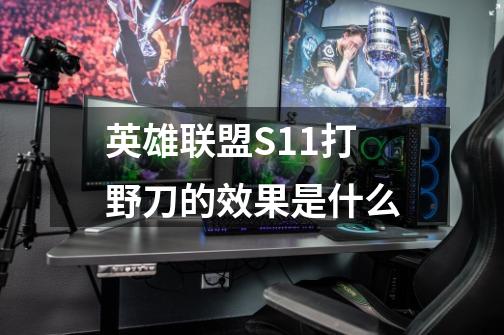 英雄联盟S11打野刀的效果是什么-第1张-游戏信息-龙启网