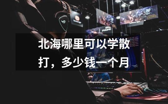北海哪里可以学散打，多少钱一个月-第1张-游戏信息-龙启网