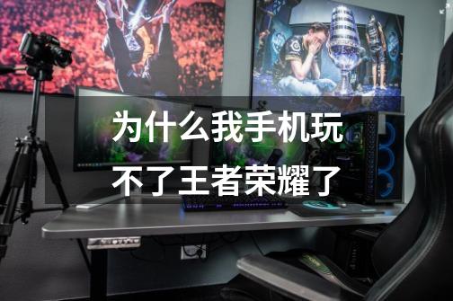 为什么我手机玩不了王者荣耀了-第1张-游戏信息-龙启网