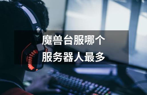 魔兽台服哪个服务器人最多-第1张-游戏信息-龙启网
