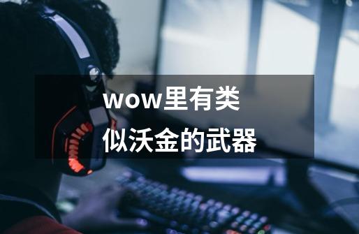 wow里有类似沃金的武器-第1张-游戏信息-龙启网