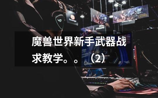 魔兽世界新手武器战求教学。。(2)-第1张-游戏信息-龙启网