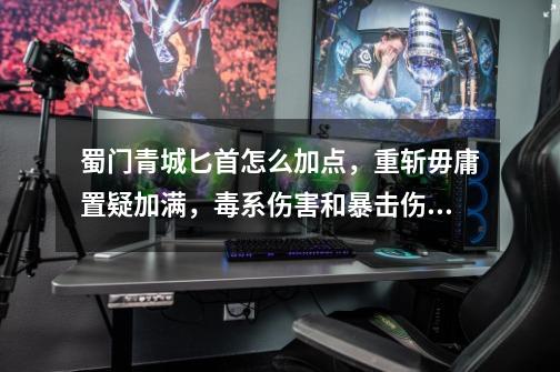 蜀门青城匕首怎么加点,重斩毋庸置疑加满,毒系伤害和暴击伤害都加满了,剩下的怎么加-第1张-游戏信息-龙启网