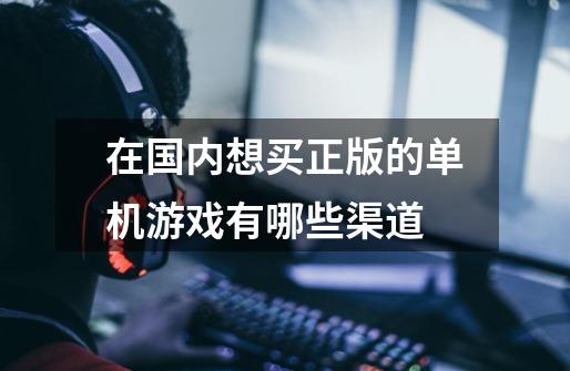 在国内想买正版的单机游戏有哪些渠道-第1张-游戏信息-龙启网