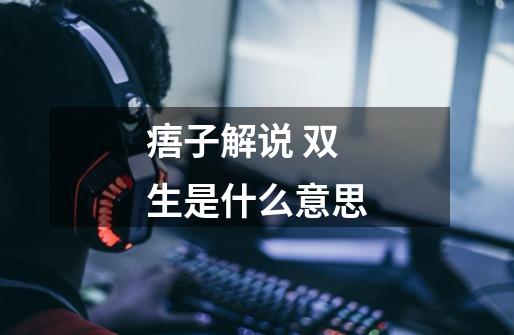 痦子解说 双生是什么意思-第1张-游戏信息-龙启网