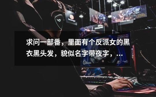求问一部番，里面有个反派女的黑衣黑头发，貌似名字带夜字，最后几集-第1张-游戏信息-龙启网