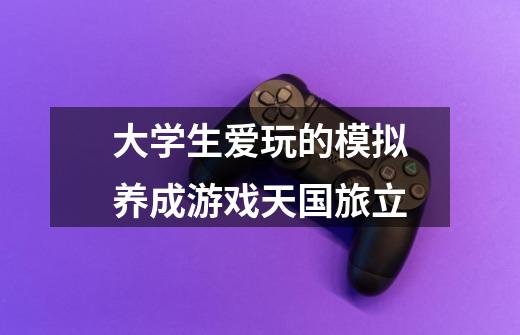大学生爱玩的模拟养成游戏天国旅立-第1张-游戏信息-龙启网