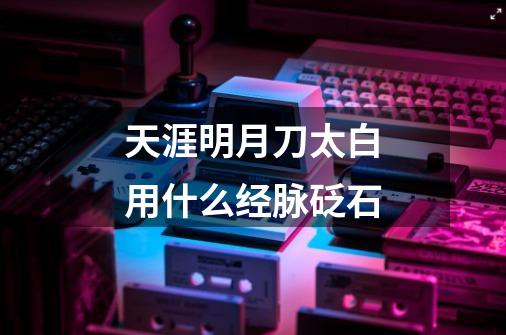 天涯明月刀太白用什么经脉砭石-第1张-游戏信息-龙启网