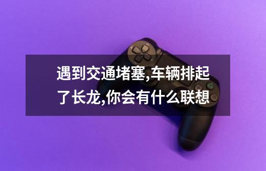 遇到交通堵塞,车辆排起了长龙,你会有什么联想-第1张-游戏信息-龙启网