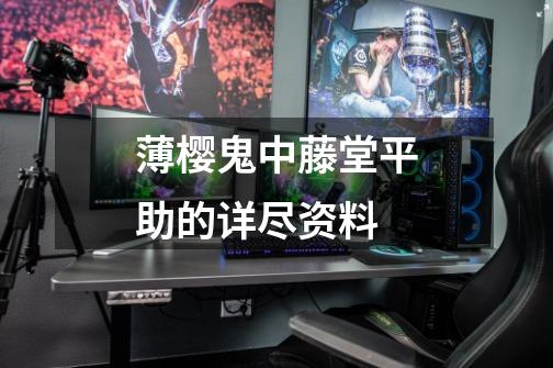薄樱鬼中藤堂平助的详尽资料-第1张-游戏信息-龙启网