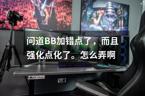 问道BB加错点了,而且强化点化了。怎么弄啊-第1张-游戏信息-龙启网