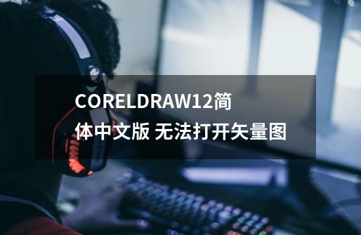 CORELDRAW.12.简体中文版 无法打开矢量图-第1张-游戏信息-龙启网