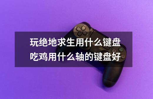 玩绝地求生用什么键盘 吃鸡用什么轴的键盘好-第1张-游戏信息-龙启网