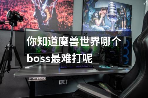你知道魔兽世界哪个boss最难打呢-第1张-游戏信息-龙启网