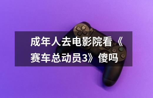 成年人去电影院看《赛车总动员3》傻吗-第1张-游戏信息-龙启网