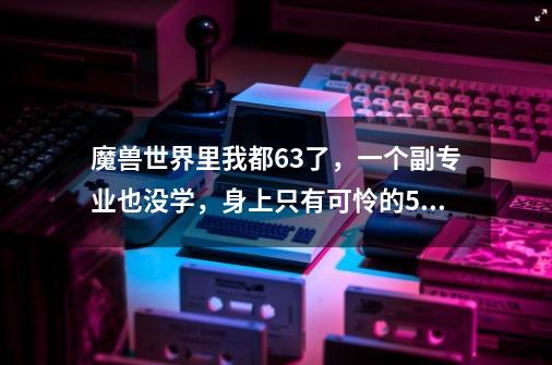 魔兽世界里我都63了,一个副专业也没学,身上只有可怜的500金,而且飞行执照还没考,只能在外域飞。-第1张-游戏信息-龙启网