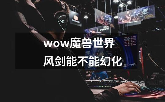 wow魔兽世界风剑能不能幻化-第1张-游戏信息-龙启网