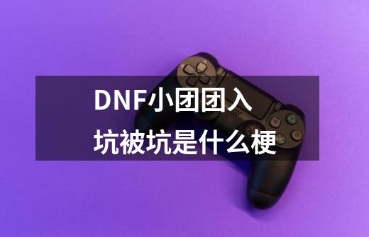 DNF小团团入坑被坑是什么梗-第1张-游戏信息-龙启网