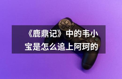 《鹿鼎记》中的韦小宝是怎么追上阿珂的-第1张-游戏信息-龙启网