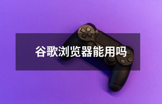 谷歌浏览器能用吗-第1张-游戏信息-龙启网