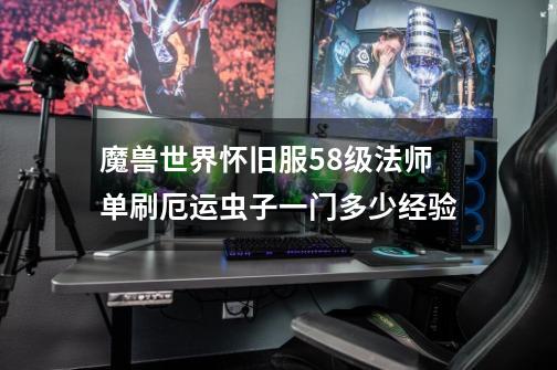 魔兽世界怀旧服58级法师单刷厄运虫子一门多少经验-第1张-游戏信息-龙启网