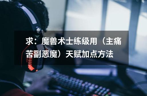 求:魔兽术士练级用(主痛苦副恶魔)天赋加点方法-第1张-游戏信息-龙启网