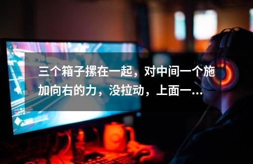 三个箱子摞在一起,对中间一个施加向右的力,没拉动,上面一个和中间一个之间为什么没有摩擦力-第1张-游戏信息-龙启网