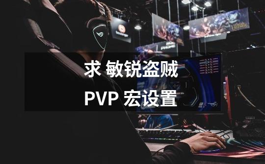 求 敏锐盗贼 PVP 宏设置-第1张-游戏信息-龙启网