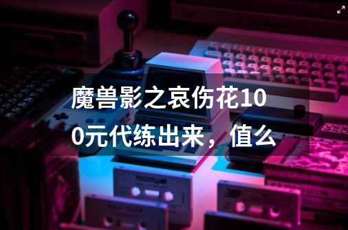 魔兽影之哀伤花100元代练出来，值么-第1张-游戏信息-龙启网