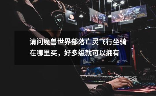 请问魔兽世界部落亡灵飞行坐骑在哪里买，好多级就可以拥有-第1张-游戏信息-龙启网