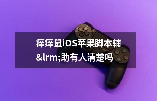 痒痒鼠iOS苹果脚本辅助有人清楚吗-第1张-游戏信息-龙启网