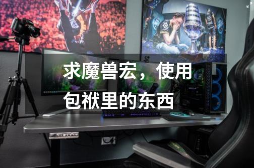 求魔兽宏，使用包袱里的东西-第1张-游戏信息-龙启网